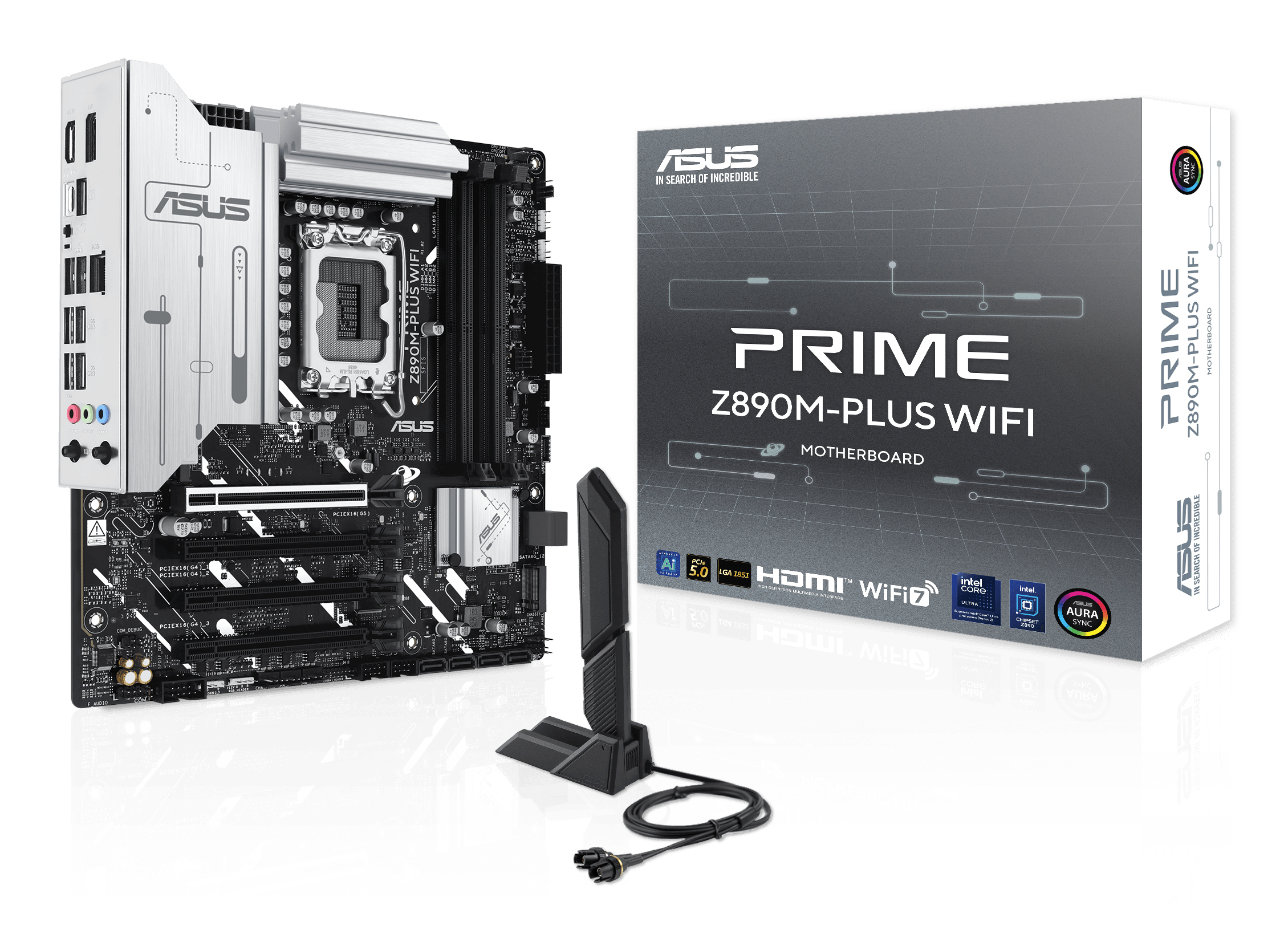 ASUS PRIME Z890M-PLUS WIFI Emolevy - Intel Z890 - Intel LGA1851 - DDR5 RAM - Micro-ATX