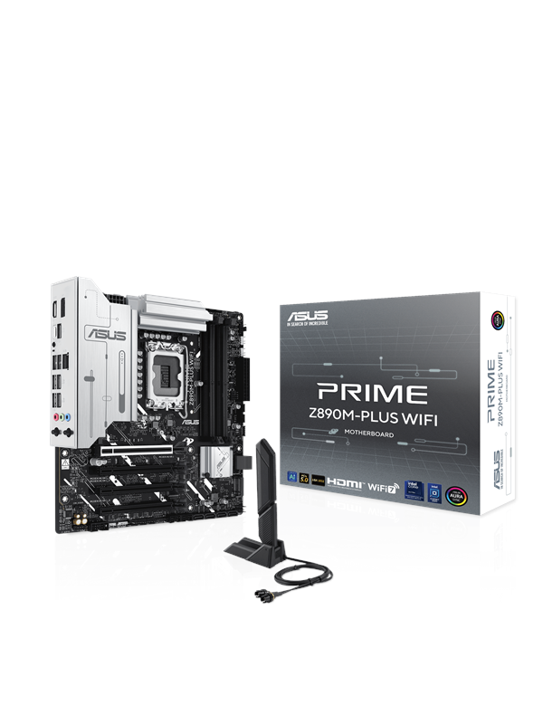ASUS PRIME Z890M-PLUS WIFI Emolevy - Intel Z890 - Intel LGA1851 - DDR5 RAM - Micro-ATX