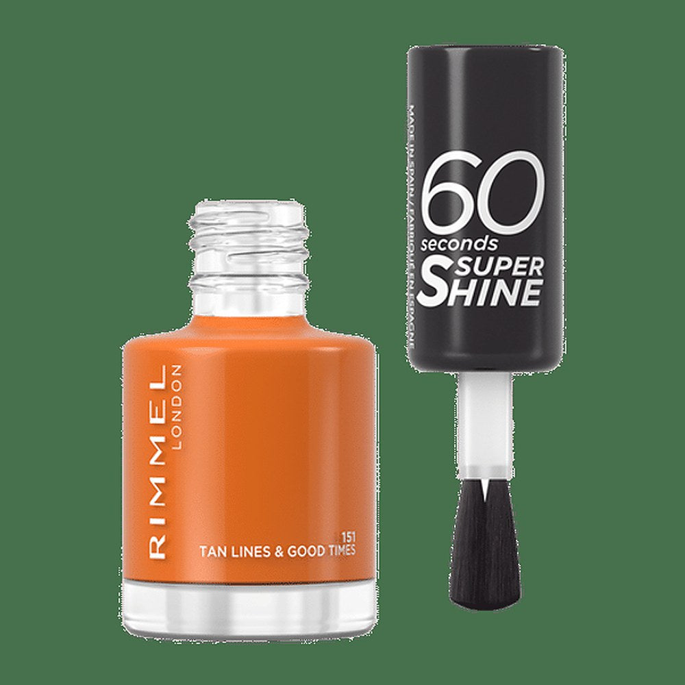 Rimmel 60 Seconds Super Shine - kynsilakka 8 ml 151 Tan Lines & Hyviä aikoja