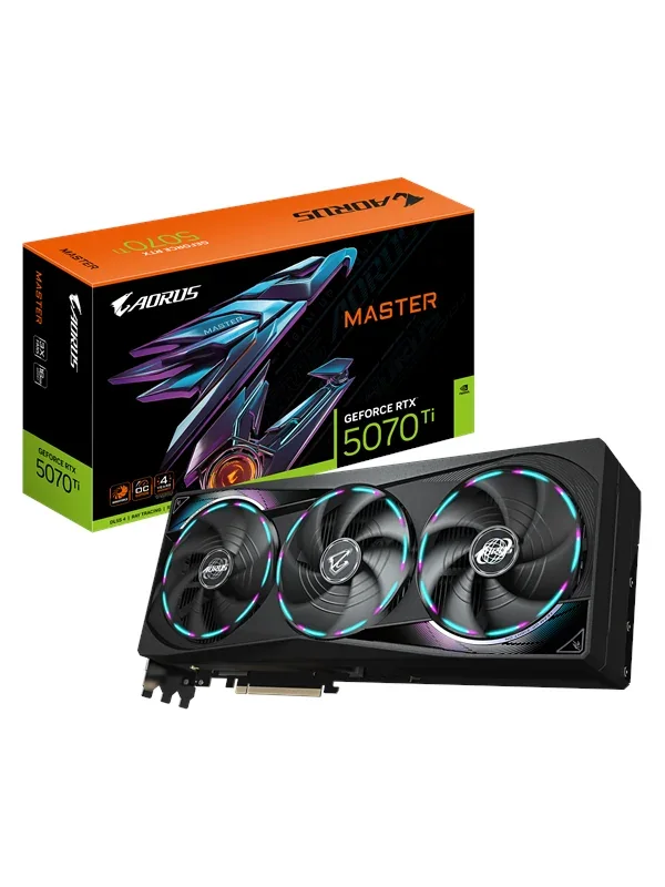 GIGABYTE GeForce RTX 5070 Ti AORUS Master - 16GB GDDR7 RAM - Näytönohjaimet