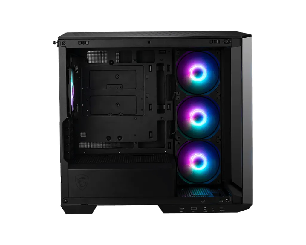 MSI MAG PANO M100R PZ -micro-ATX-kotelo ikkunalla ja RGB-valaistuksella, valkoinen