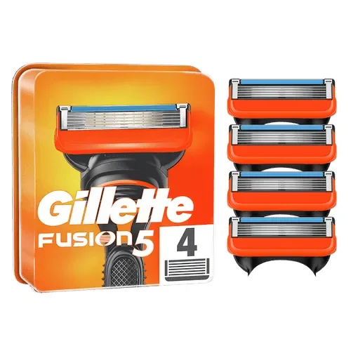 Gillette Fusion -parranajokoneen terät - 4 pakettia
