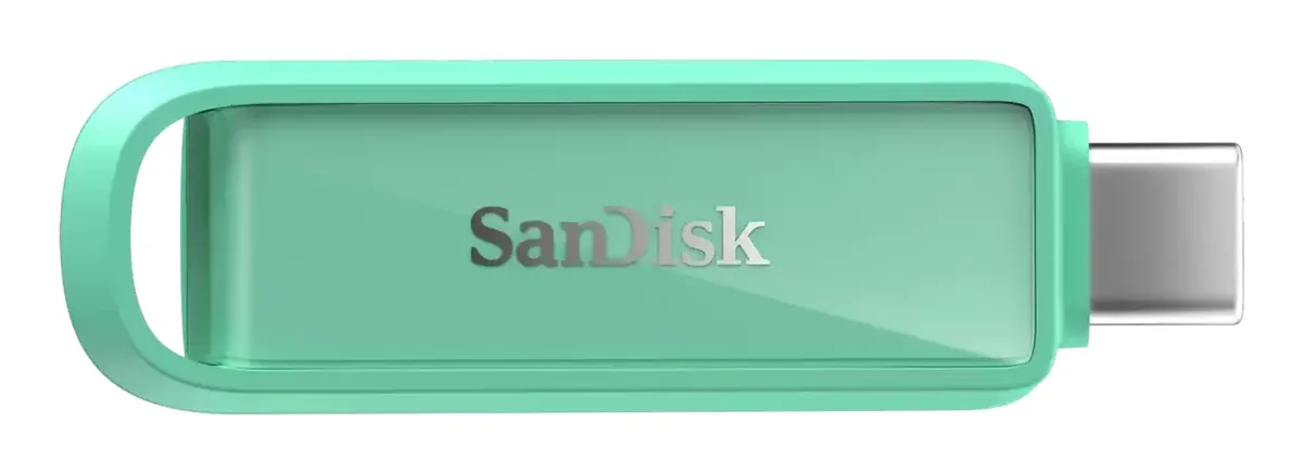 SanDisk Phone Drive USB-C 3.2 Gen 1 256 Gt -muistitikku, Seafoam Green