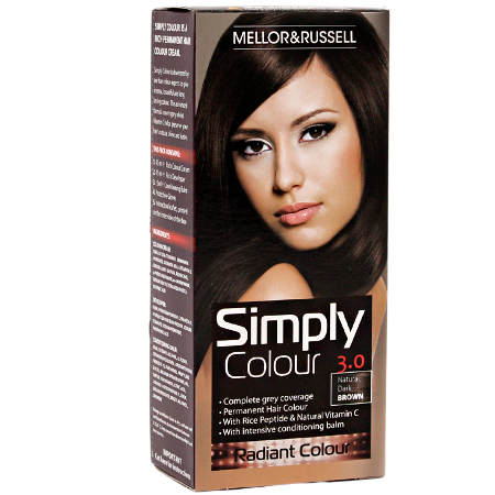 Mellor & Russell Simply Colour Hiusväri - 3.0 Luonnollinen tummanruskea väri