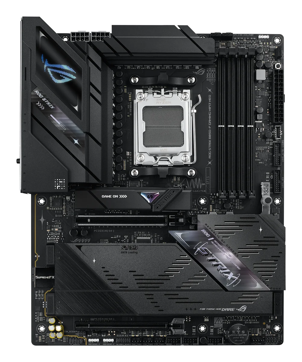 ASUS ROG STRIX B850-F GAMING WIFI7 NEO Emolevy - AMD B850 - AMD AM5 - DDR5 RAM - ATX