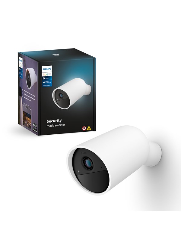 Philips Hue Secure - Verkkovalvontakamera - ulkokäyttö, sisätilat - säänkestävä - väri (Päivä&Yö) - 1920 x 1080 - audio - langaton - Wi-Fi - Zigbee 3.0