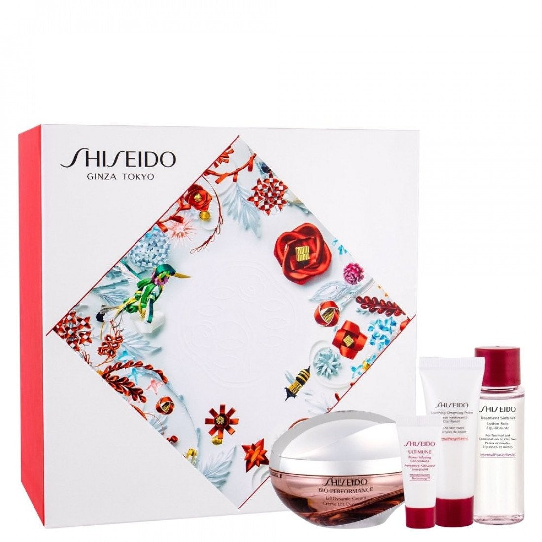 Ginza Tokyo -setti Shiseido: Bio-Performance - Liftdynamic Lifting Face Cream 50 ml + Benefiance Cleansing Foam 15 ml + Bio-Performance pehmentävä kas