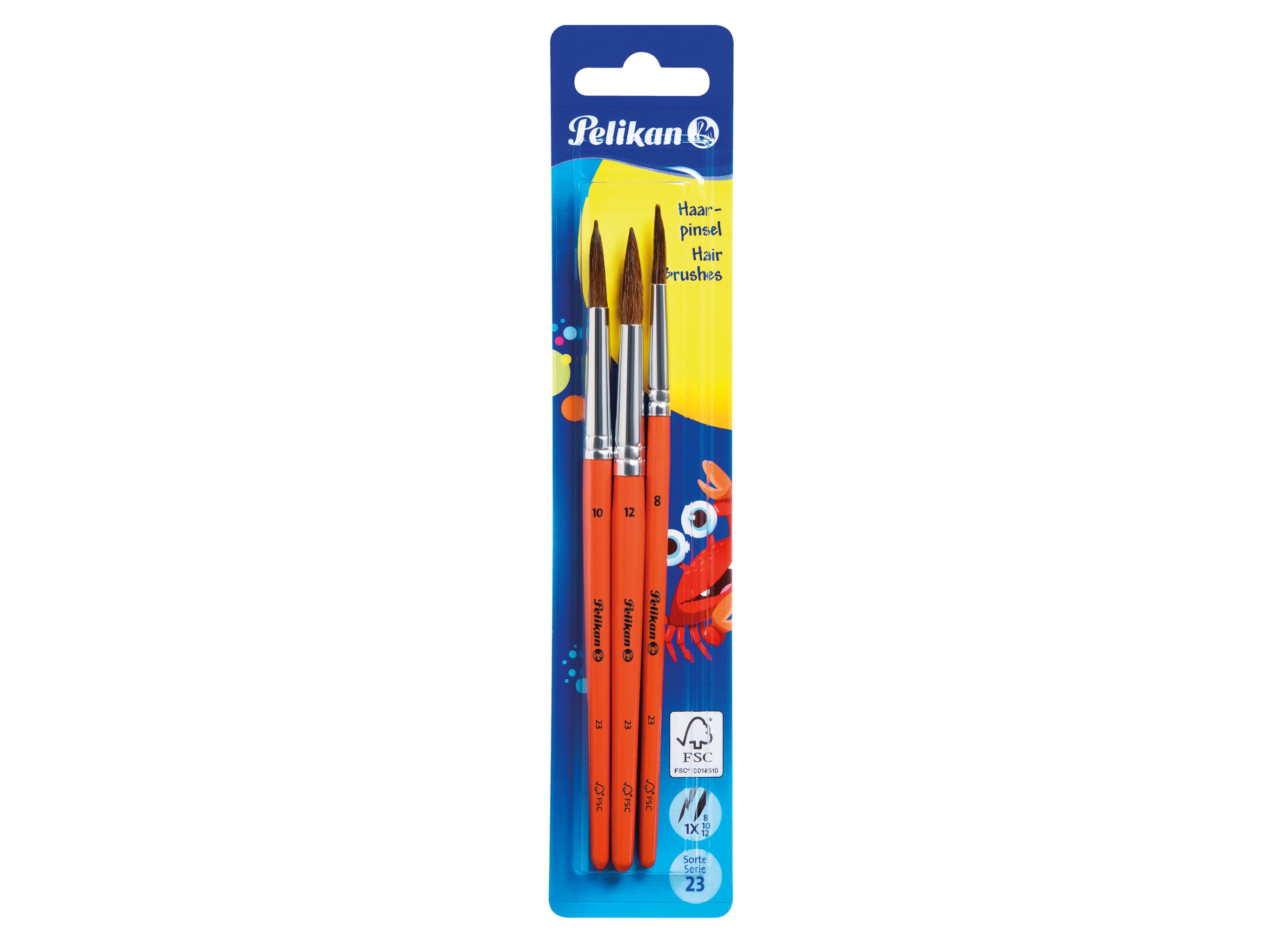 Pelikan Hairbrushes S 23/8/10/12 B