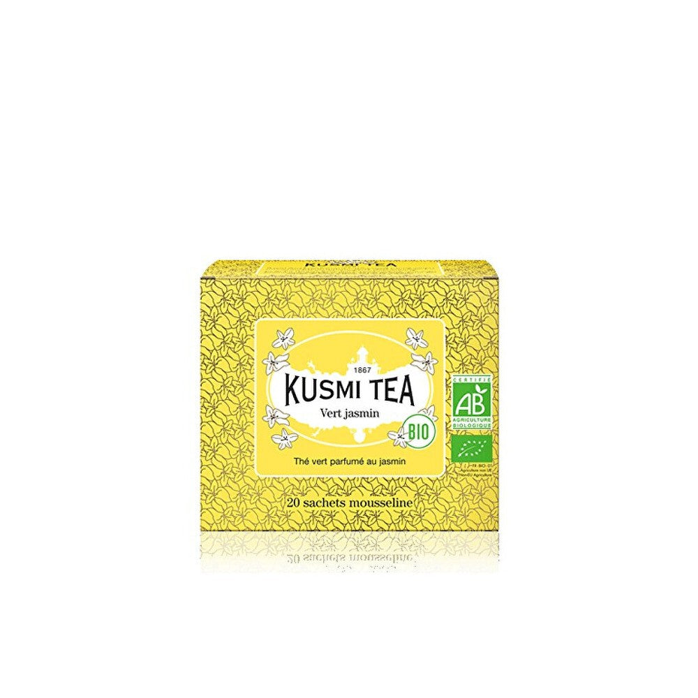 Kusmi tea Vihreä jasmiini 20 luomu musliinipussia, 40 g