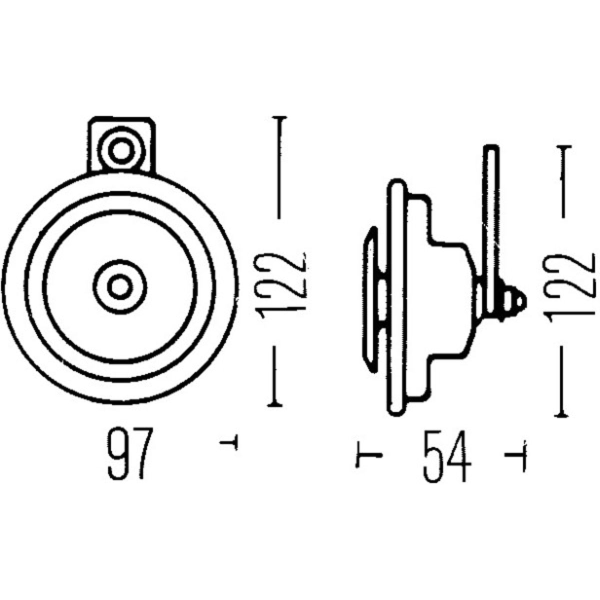 Äänitorvi HELLA 3AL 002 952-871