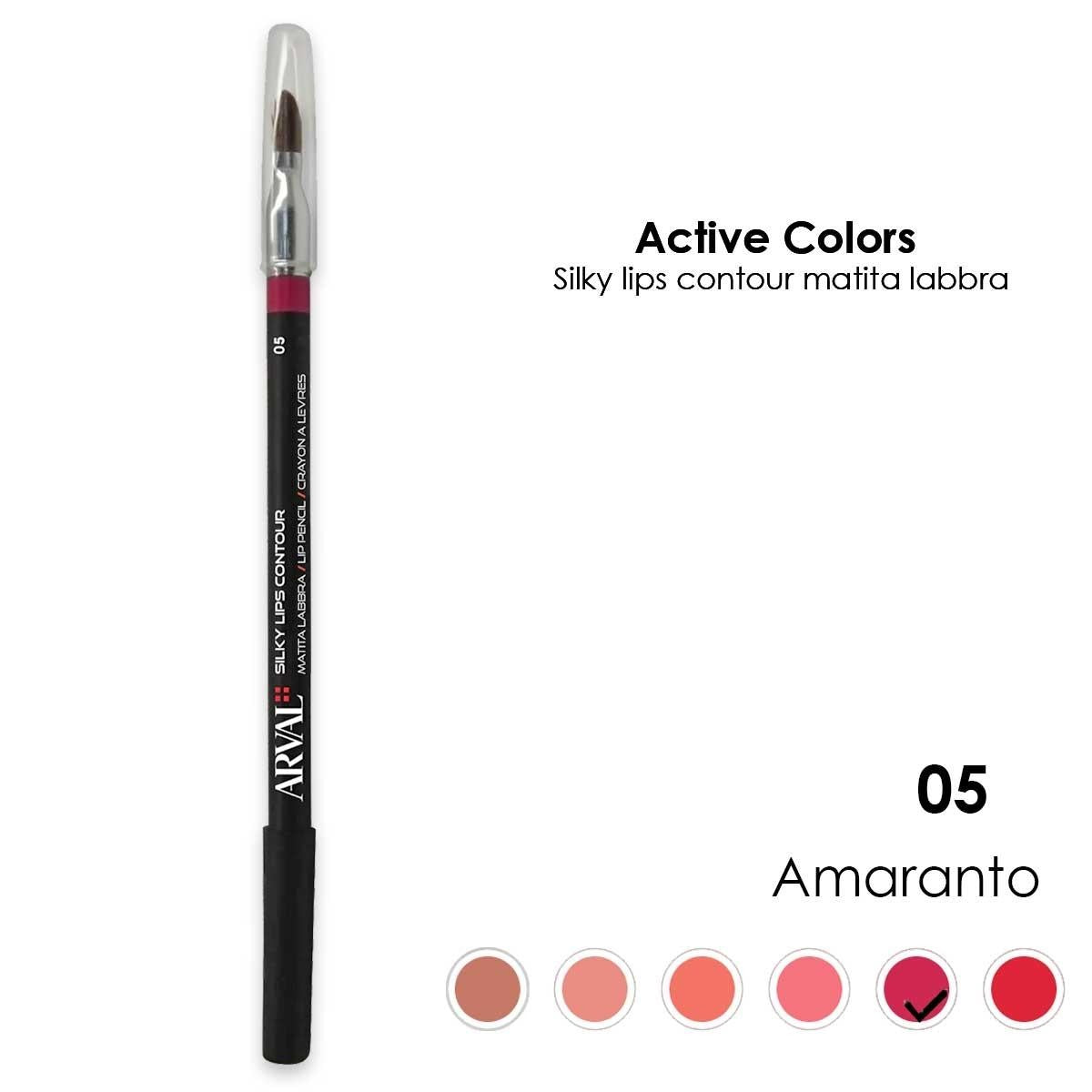 Arval Silky Lips Contour N. 05 - Amarantti Huultenrajauskynä - Puu