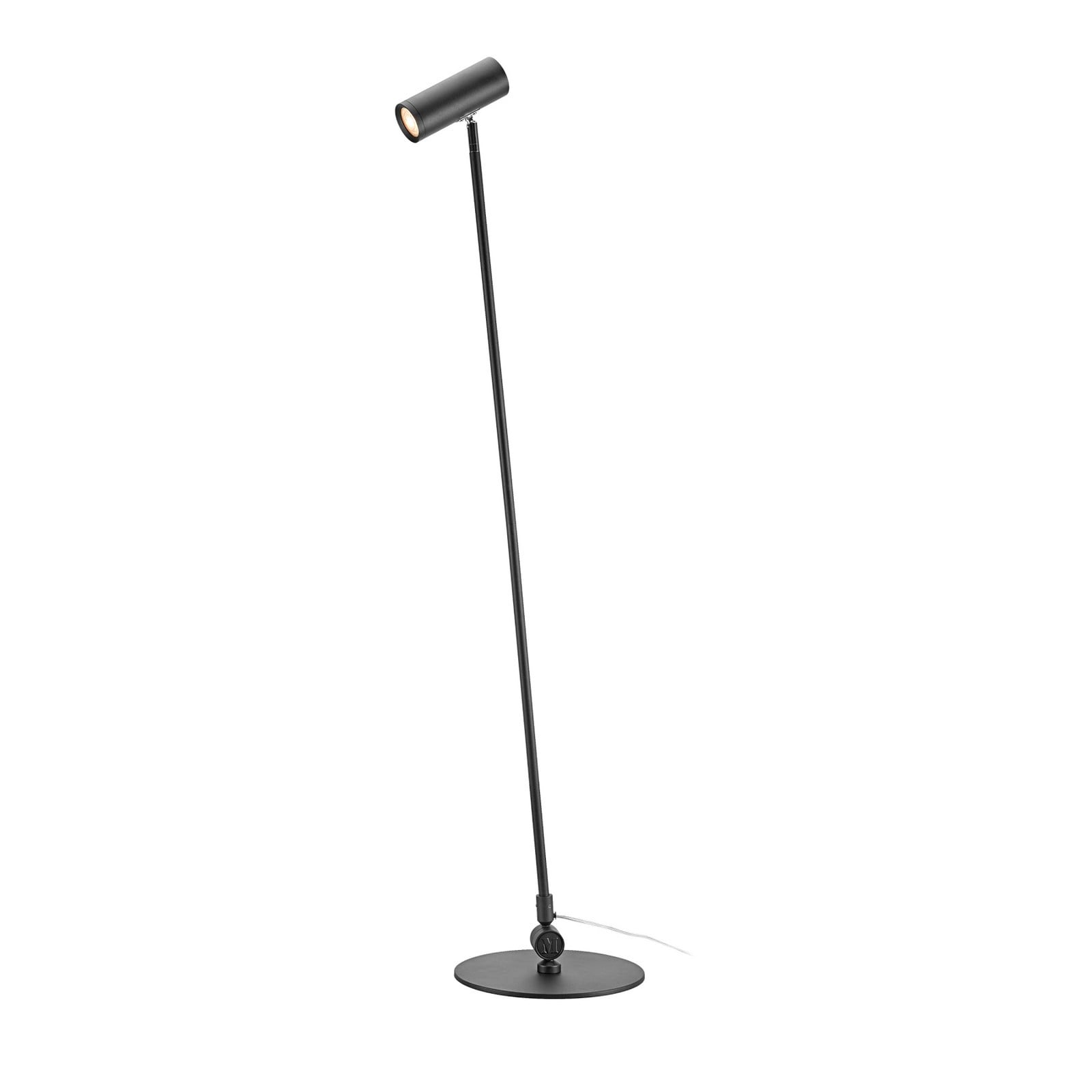 Arlo LED-lattiavalaisin, musta, rauta, korkeus 132 cm, himmennettävä - Markslöjd - Olohuone - Moderni - Metalli - Yksilamppuinen