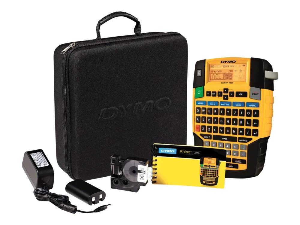 Dymo Rhino 4200 Kit Sisältää Kova Kotelo
