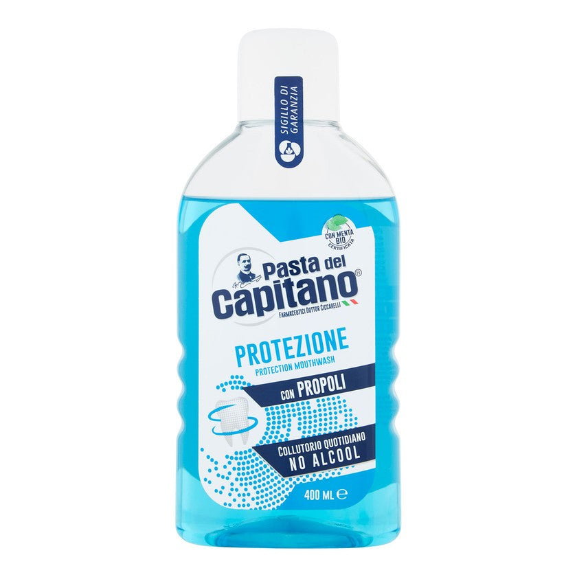 Pasta Del Capitano Suuvesi Ikenille ja Hampaille Suojattu Ilman Alkoholia Propoliksella 400 ml
