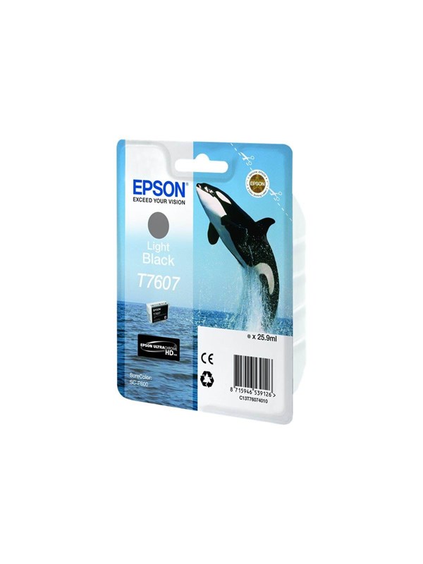 Epson Muste Kevyt Musta T7607