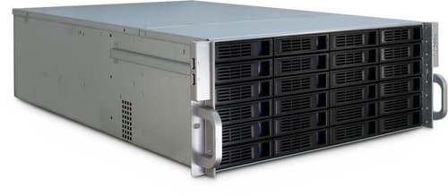 Inter-tech Ipc 4u-4424 24-bay Rack Hopea, Musta