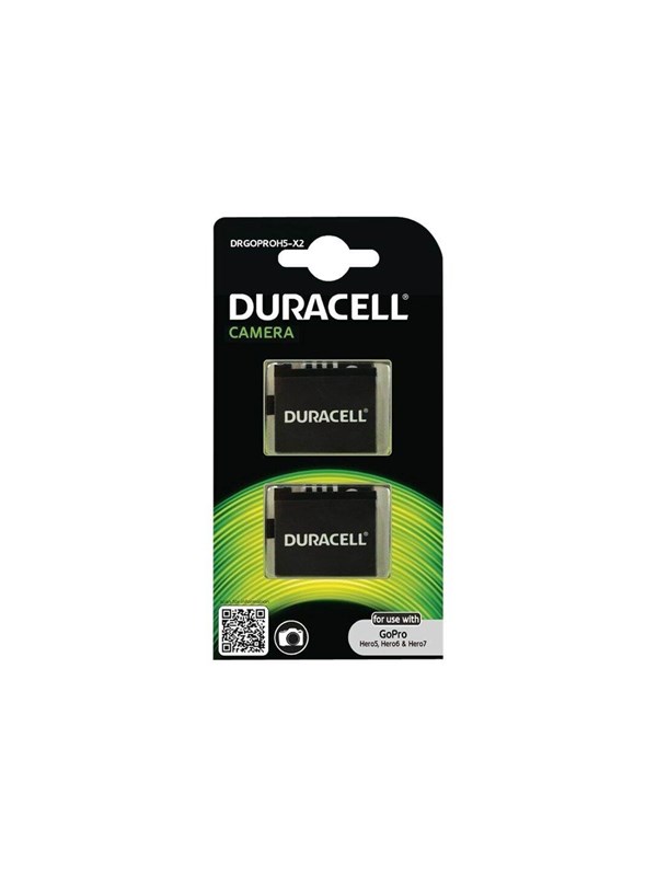 1x2 Duracell Li-Ion bat. 1250mAh for GoPro Hero 5/Hero 6/Hero 7