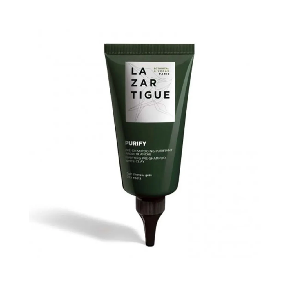 Lazartigue Purify puhdistava shampoopesua edeltävä hoitoaine valkosavelle 75ml
