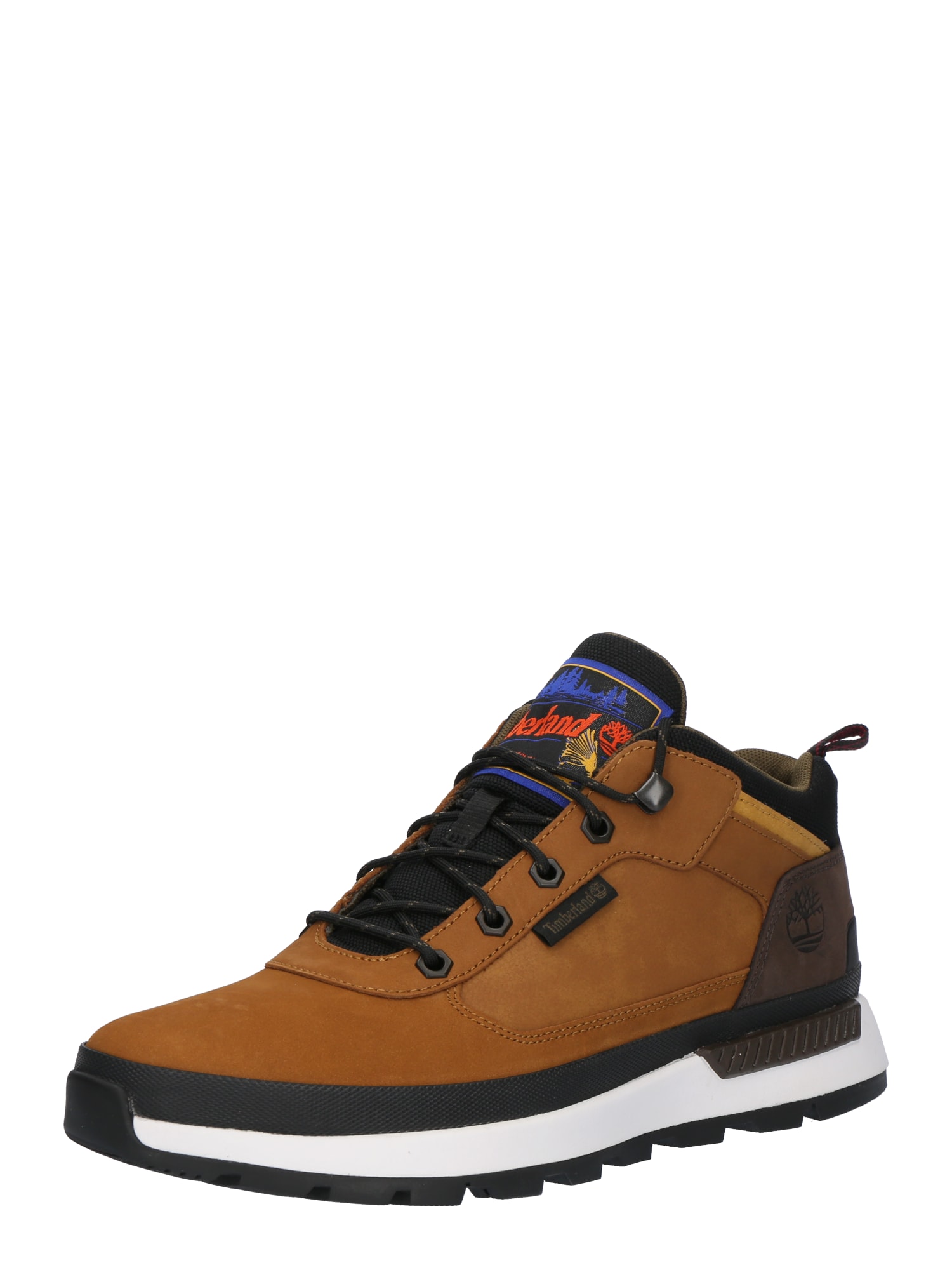 TIMBERLAND Matalavartiset tennarit 'Field Trekker' konjakki / tummanruskea / musta