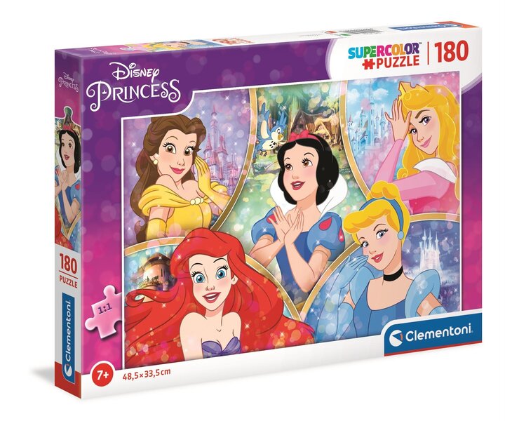 Clementoni Puzzle Disney Princess 180pc. Lattia