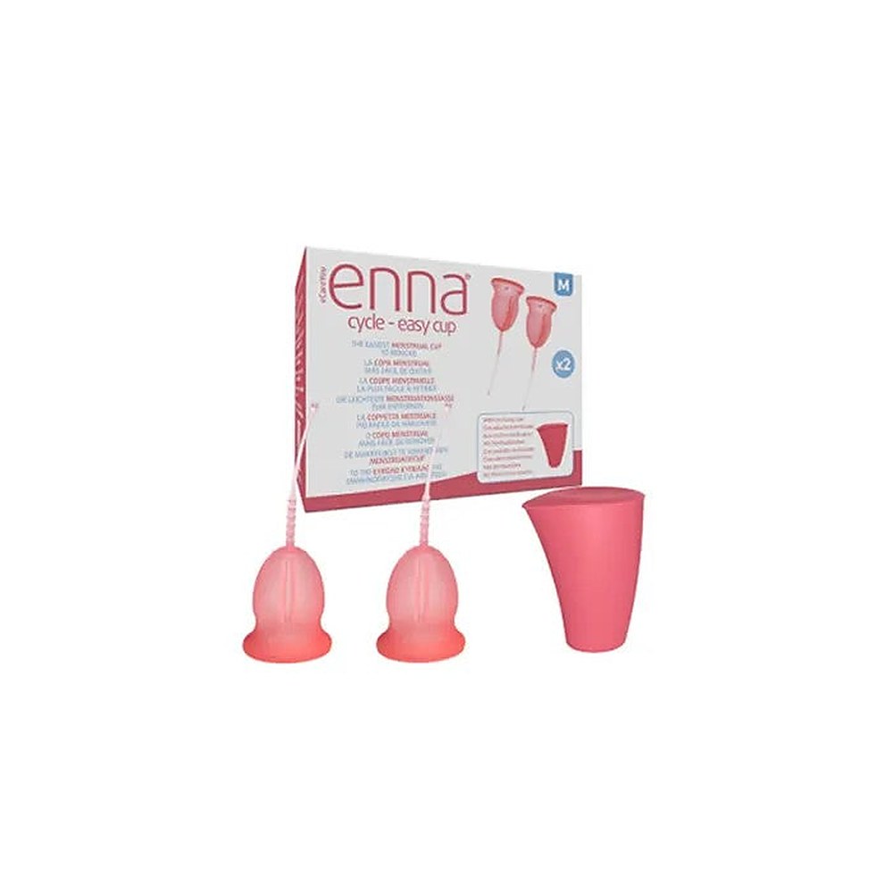 Enna Easy Kuukautiskupit 2 kpl TM ja kotelo