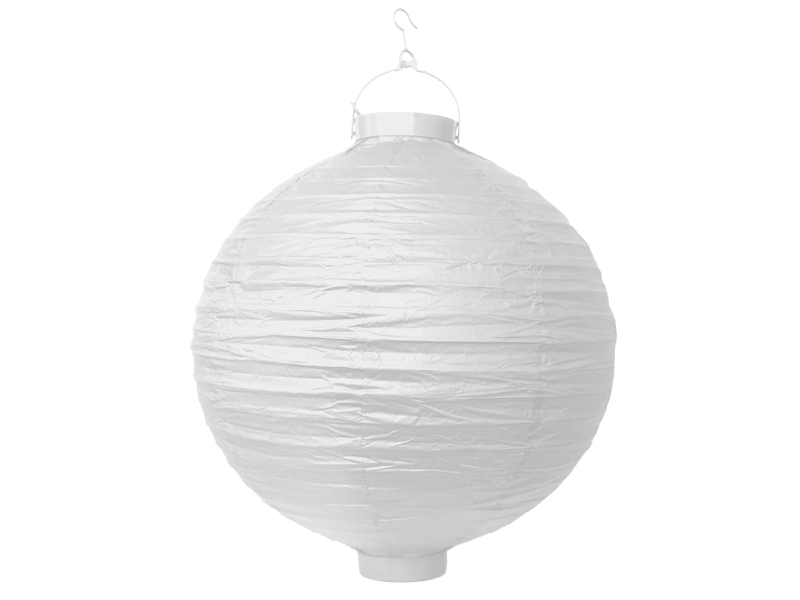 Paperilyhty LED-valolla - Valkoinen, 30cm