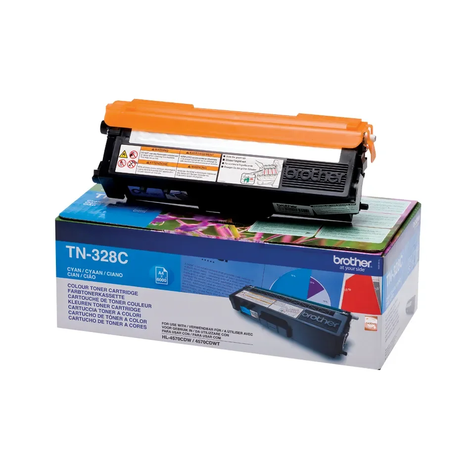 Brother TN328C / TN 328C - High Kapasiteetti Cyan Toner - Laser värikasetti Syaani