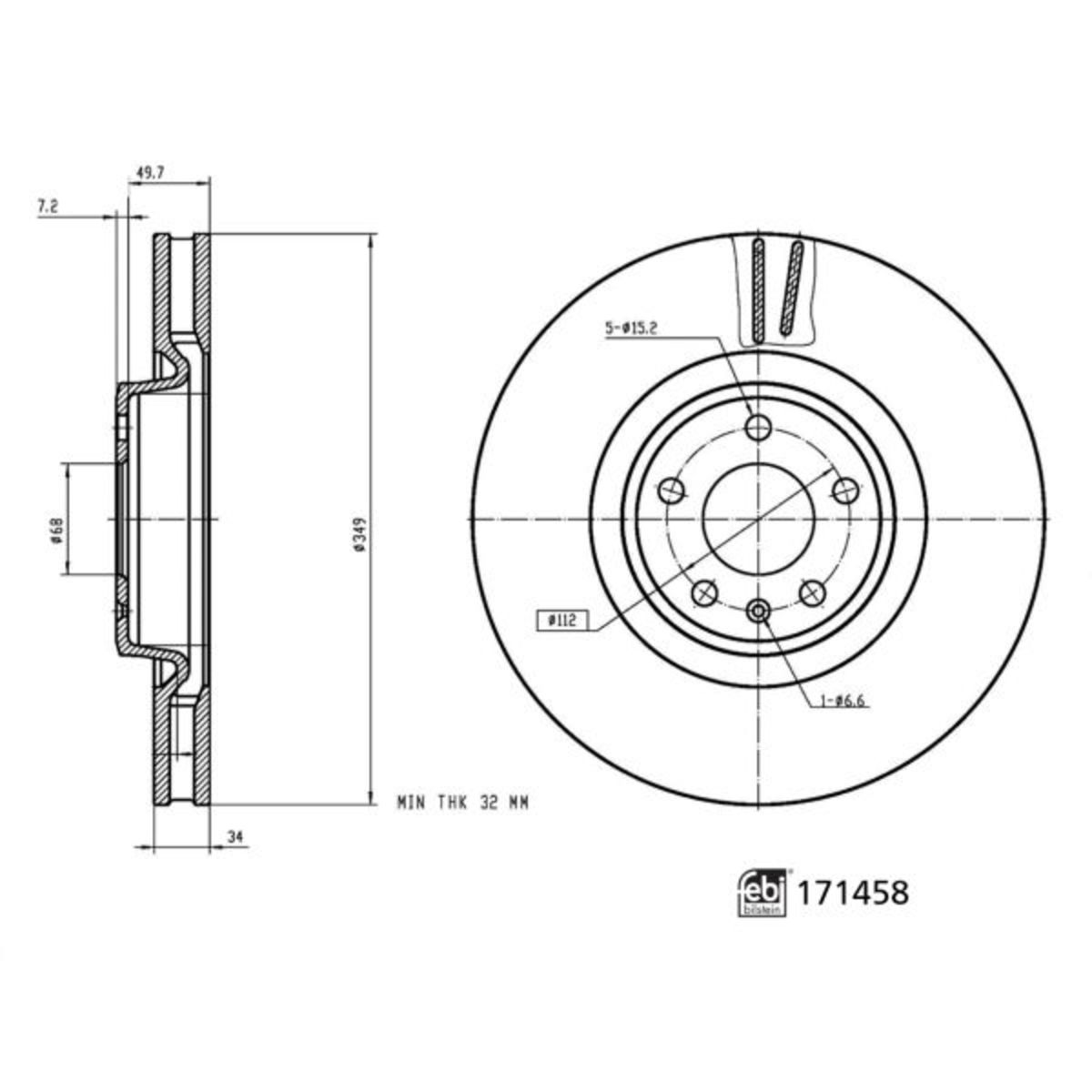 Jarrulevy FEBI BILSTEIN 171458