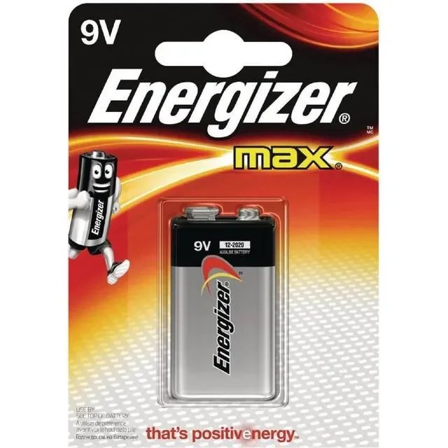 Energizer teollisuusakku 9V lohko 1 kpl.