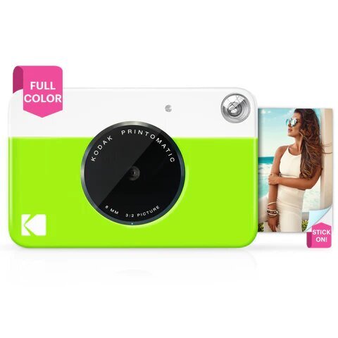 Kodak Printomatic, 50,8 x 76,2 mm, Vihreä, Valkoinen, Auto, MicroSD (TransFlash), Auto, Auto, Salama poiskäytöstä, Salama käytössä