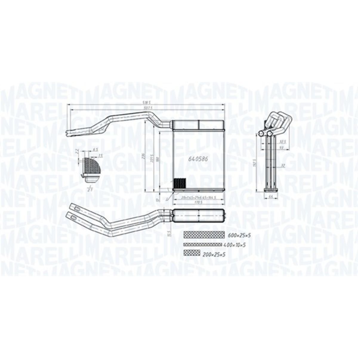 Lämmityslaitteen kenno MAGNETI MARELLI 350218453000