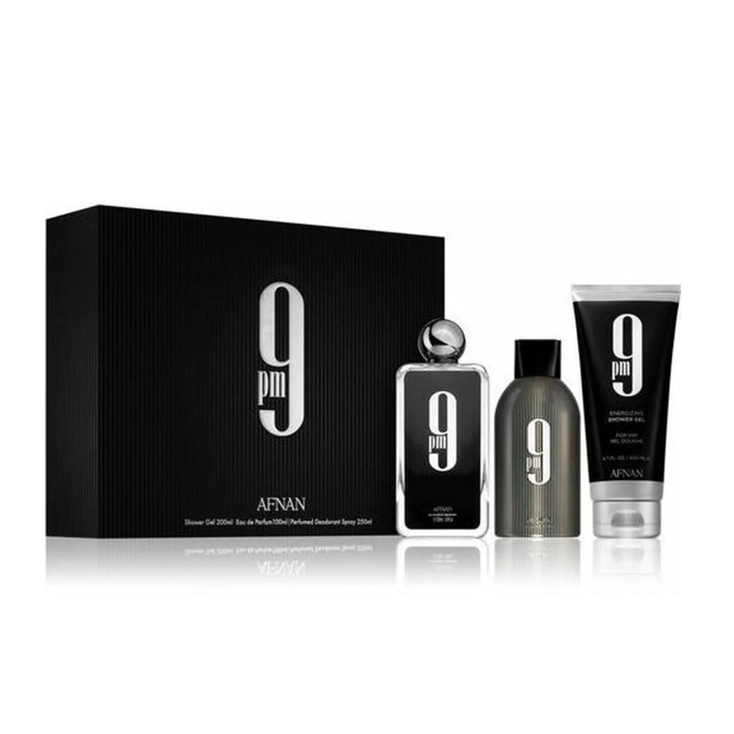 Afnan 9 Set Eau De Parfum 100 ml + suihkugeeli 200 ml + deodoranttisuihke 250 ml