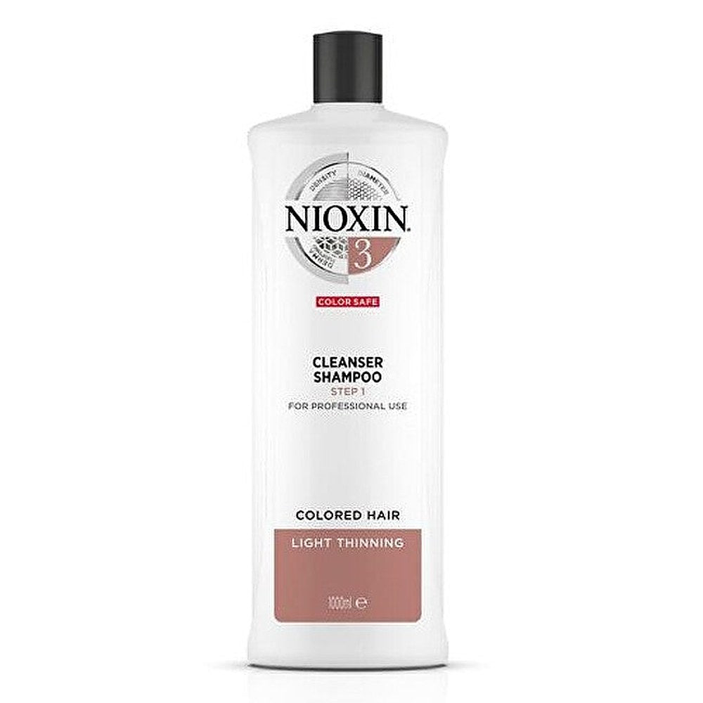Nioxin System 3 - Shampoo - Värjätyt ja vaurioituneet hiukset hieman heikentyneet 1000 ml