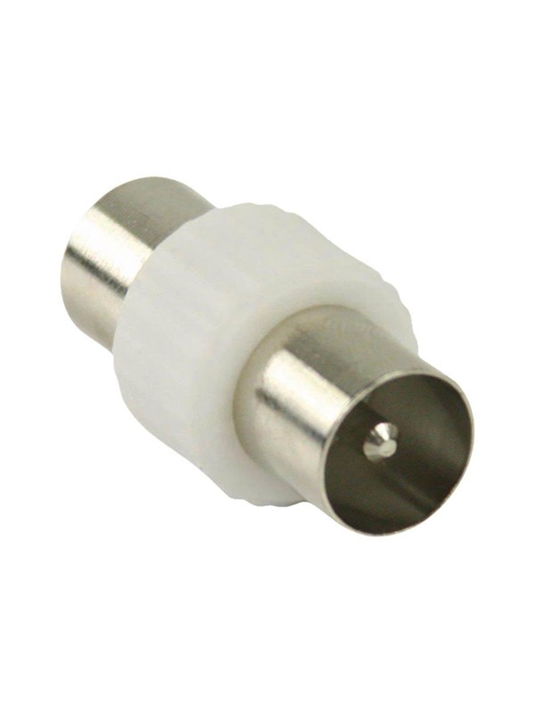 Satelliitti- ja antenni-sovitin | IEC (Coax) Uros | IEC (Coax) Uros | Niklattu | 75 Ohm | Suora | Metalli / Muovi | Valkoinen |