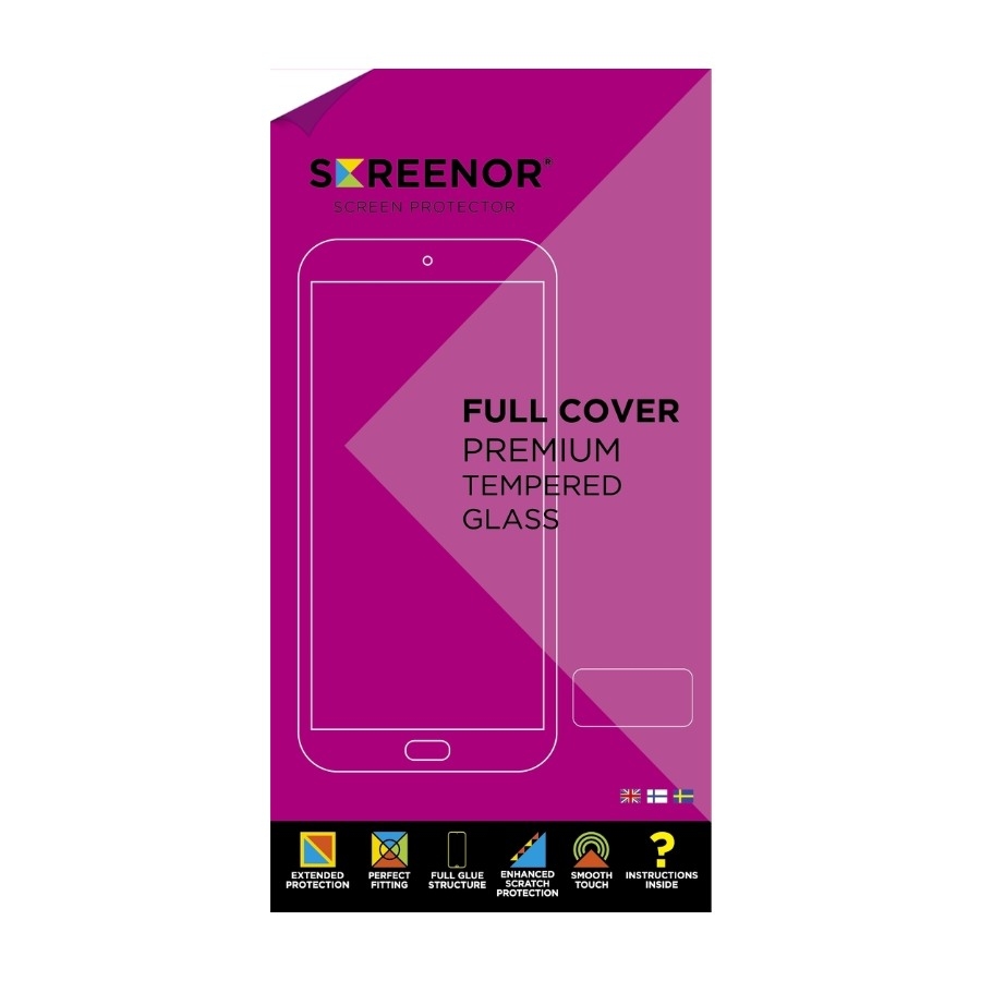 Screenor Full Cover, iPhone 12 / 12 Pro -panssarilasi