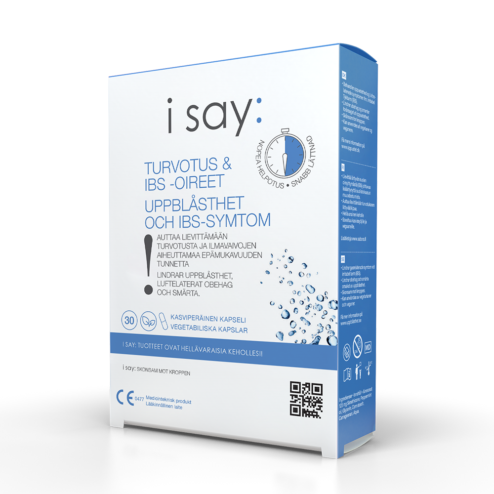 i say: Turvotus & IBS-oireet 30 kaps