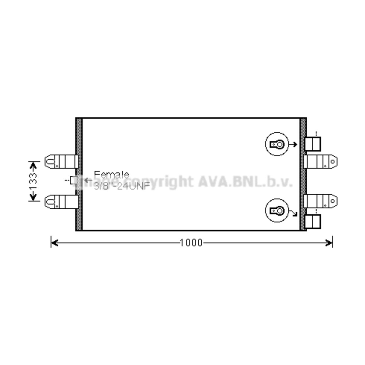 Lauhdutin, ilmastointilaite HIGHWAY AUTOMOTIVE 40045006