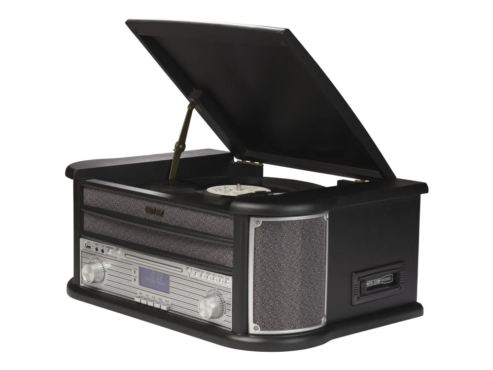 DENVER MRD-51 - Retro music system - LP - CD - FM - DAB - Black - Levysoitin