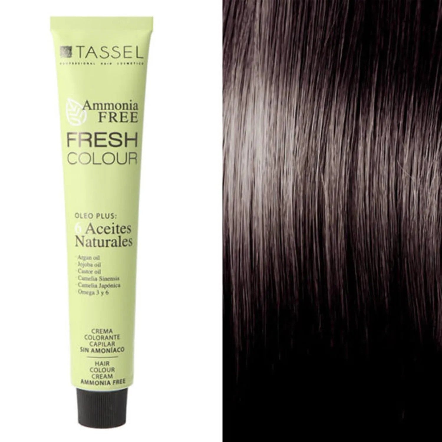 Eurostil Fresh Color Coloring Cream ilman ammoniakkia Medium Chestnut 1un