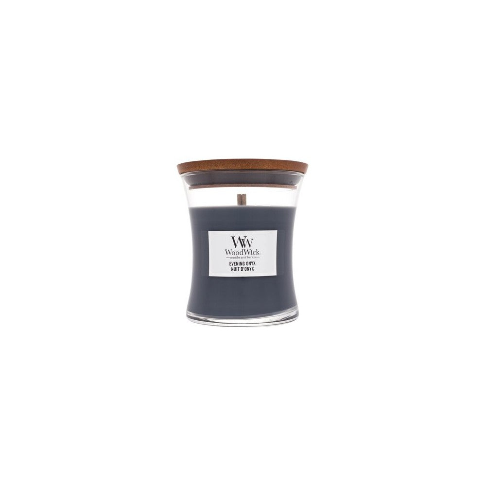 Woodwick Evening Onyx -tuoksukynttiläpurkki 275 g