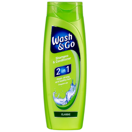Wash & Go 2in1 Shampoo & hoitoaine - 400 ml