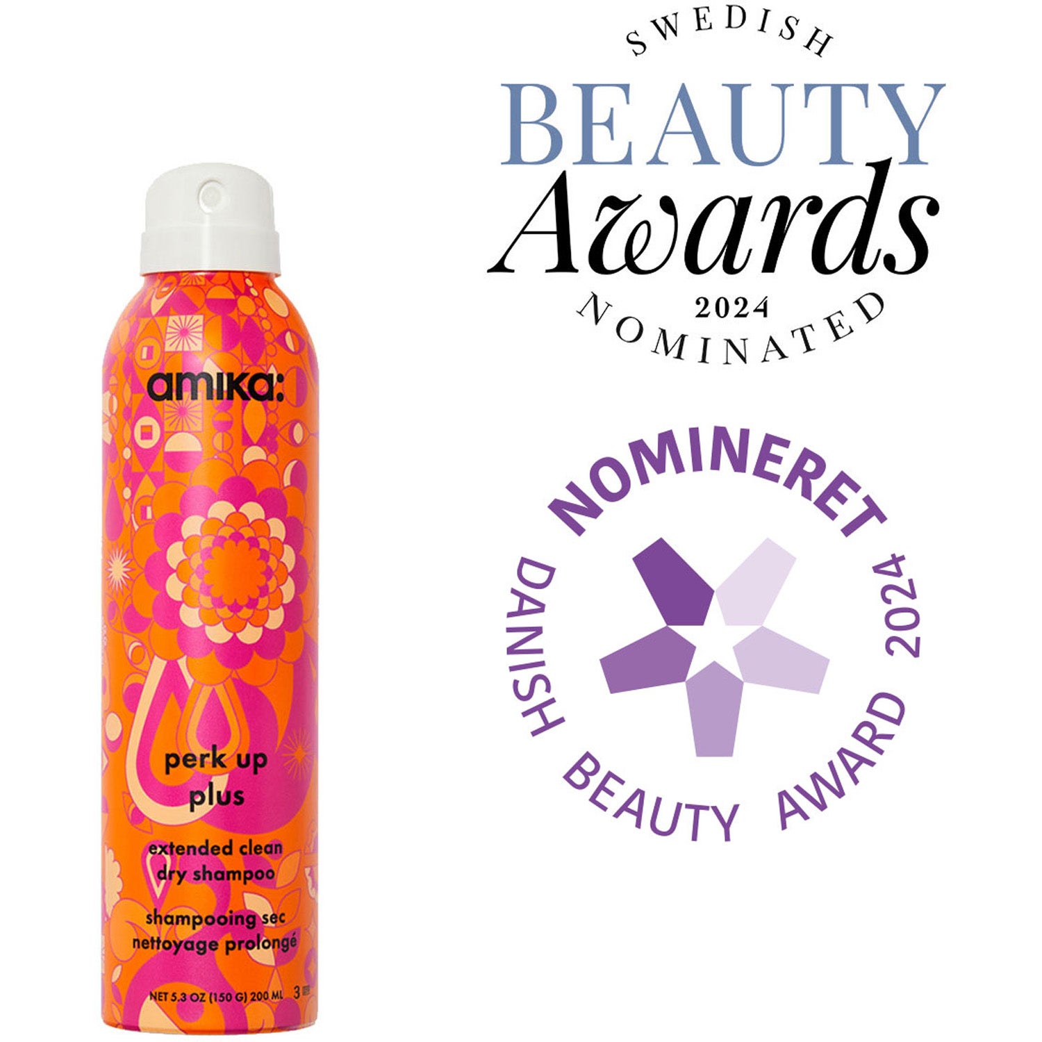 Amika Perk Up Plus Extended Clean Dry Shampoo 208 ml
