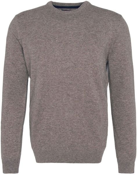 Barbour Essential Lambwool Crew villapaita, Dark Stone