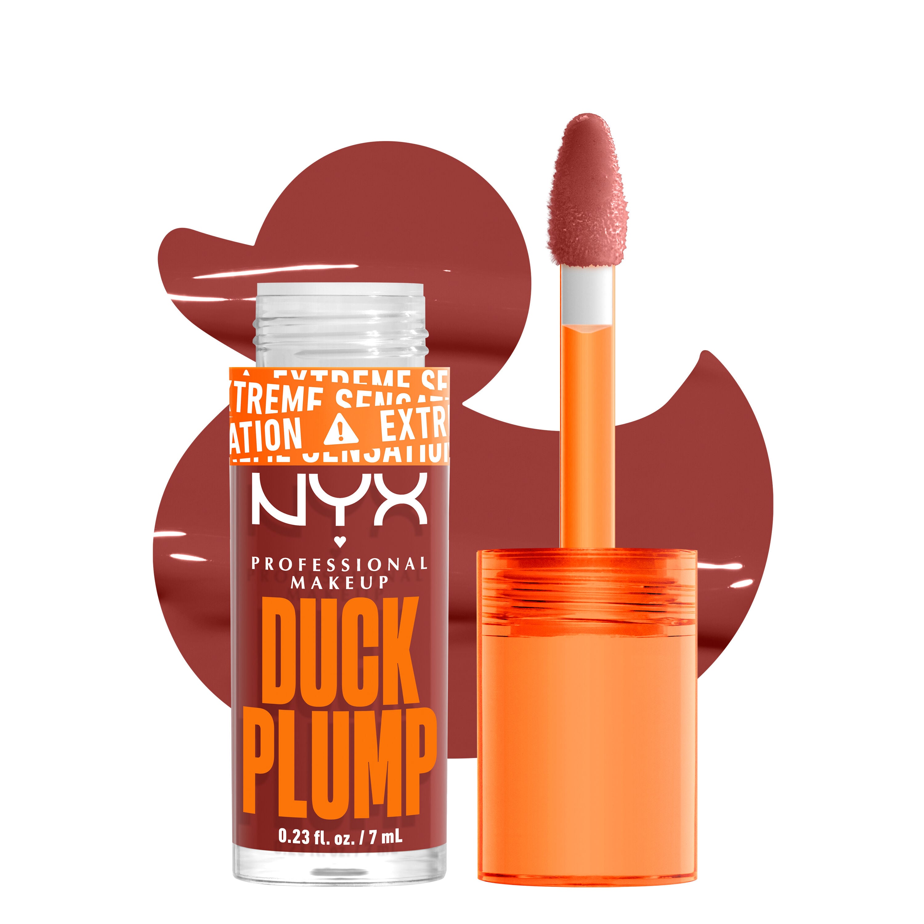 NYX Professional Makeup Duck Plump Volumisoiva huulikiiltoväri 06 Brick Of Time 7 ml