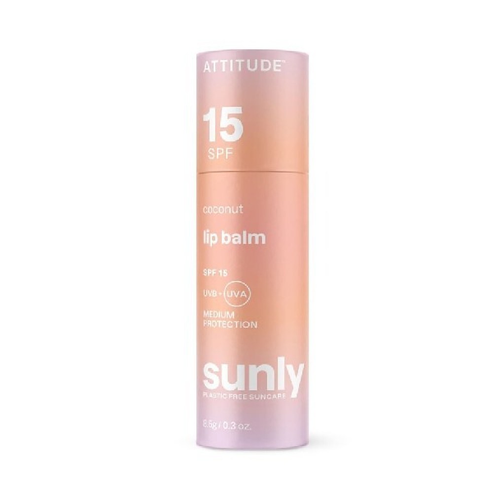 Attitude Kookoksen tuoksuinen suojaava mineraalihuulivoide SPF 15 8,5 g