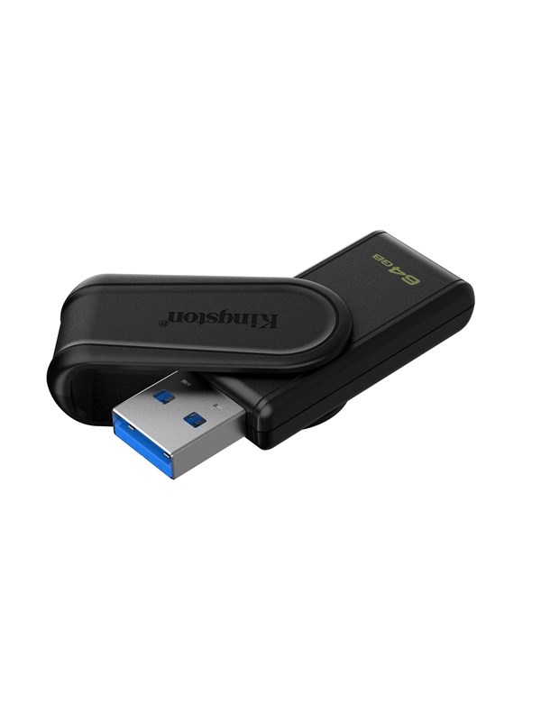Kingston DataTraveler Exodia S - Musta - 64GB - USB-tikku