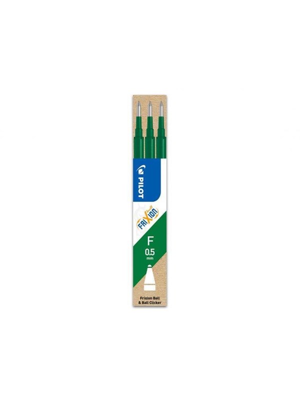 Pilot Täyttöpatruuna Refill Frixion Ball Clicker 0,5 mm, vihreä, 3 kpl/pakkaus