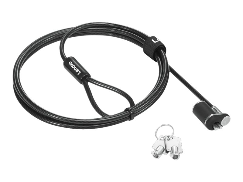 Lenovo NanoSaver Essential - Turvakaapelilukko - 1,5 m - ThinkBook 14s Yoga G2 IAP ThinkPad L13 Yoga Gen 3 L15 Gen 3 P1 Gen 5 T14s Gen 3 ThinkPad L13 Yoga Gen 3
