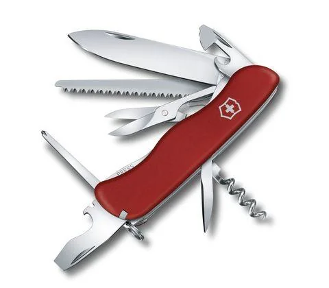 Victorinox OUTRIDER Locking Blade Swiss Army Knife - Red - 111mm Linear Lock