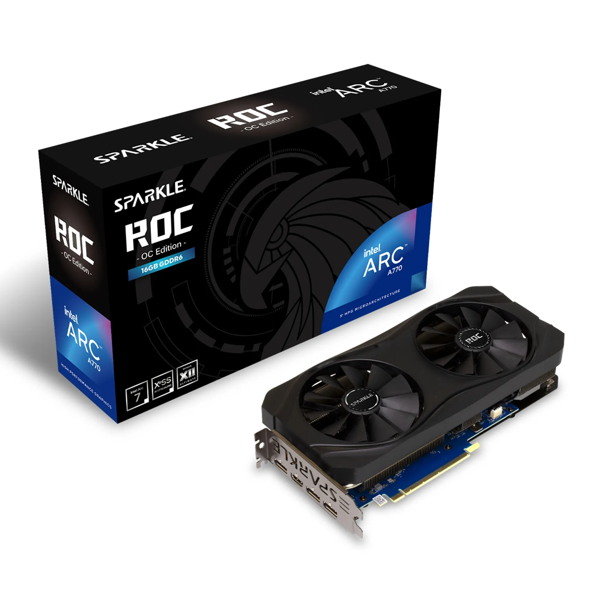 Sparkle Arc A770 ROC OC - 16GB GDDR6 RAM - Näytönohjaimet